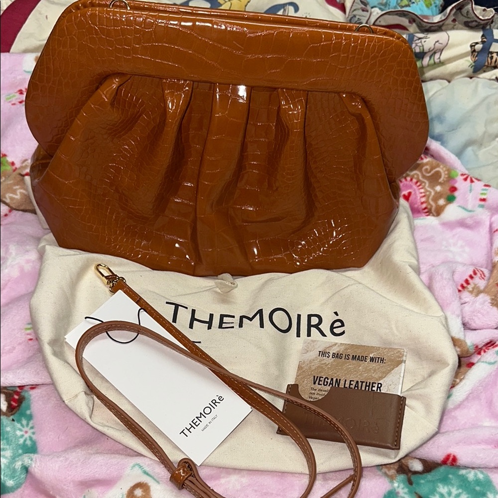 Brown Vegan leather THEMOIRE BAG